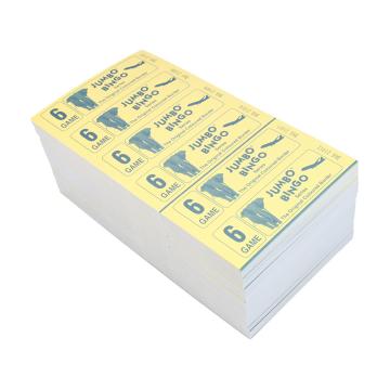 Jumbo Bingo Ticket Booklets 6 to View 6 Game
