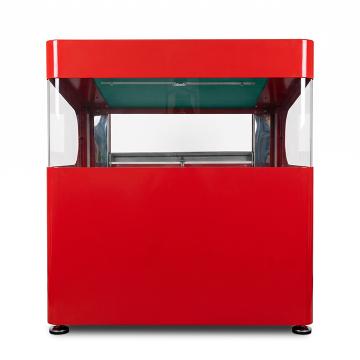 Red Desktop Bingo Blower with Aluminum Travel Case