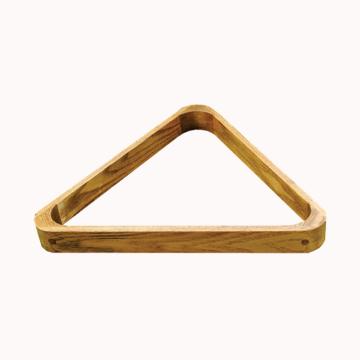 Brown Wooden Triangle Rack For 15 x 2 1/16 Inch Balls