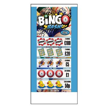 Vintage Bingo Pull Tab Game Tickets or Fundraiser Almost Full  Box 