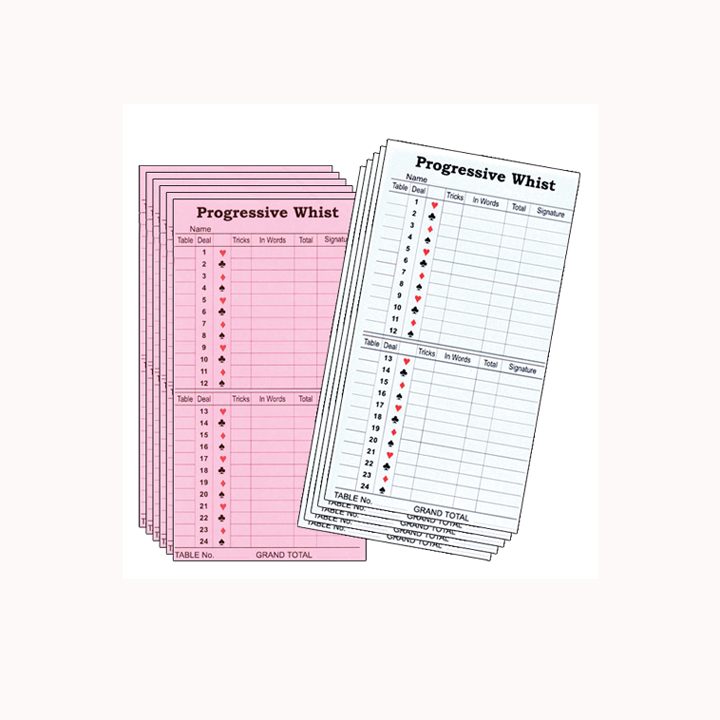 Printable Free Whist Score Card Template