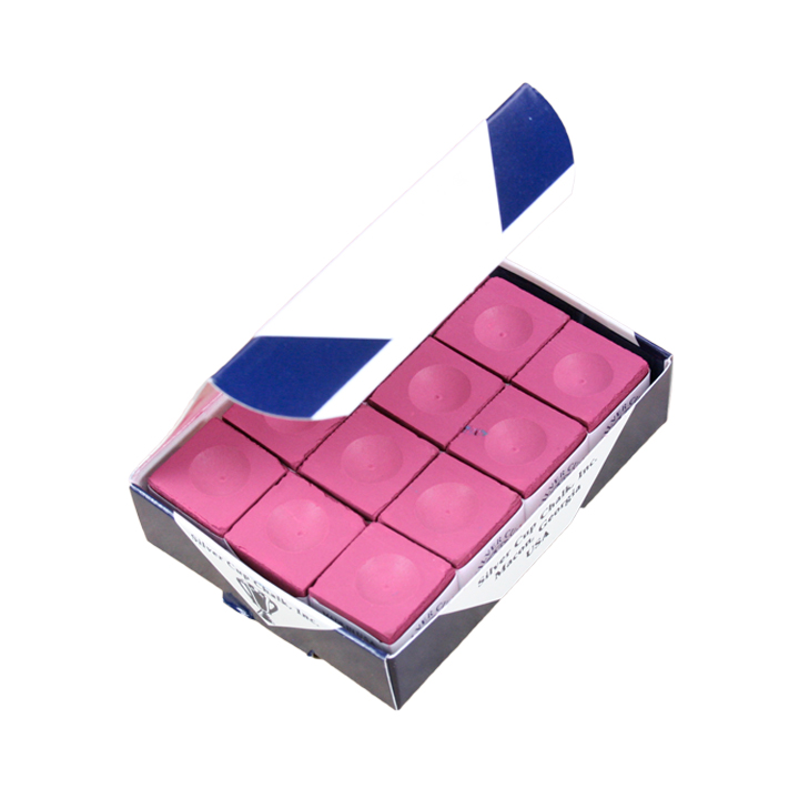 thumbnail image 2 of Silver Cup Burgundy Billiard Pool Cue Chalk - 6 Cube - GRG8011 2 of 4