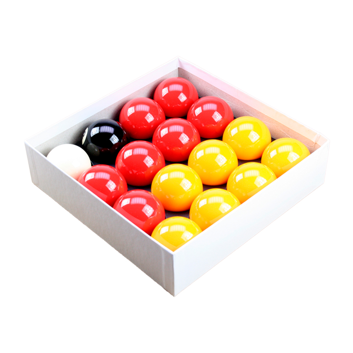 Red & Yellow Standard 2” Ball Set With 1 7/8” Cue Ball