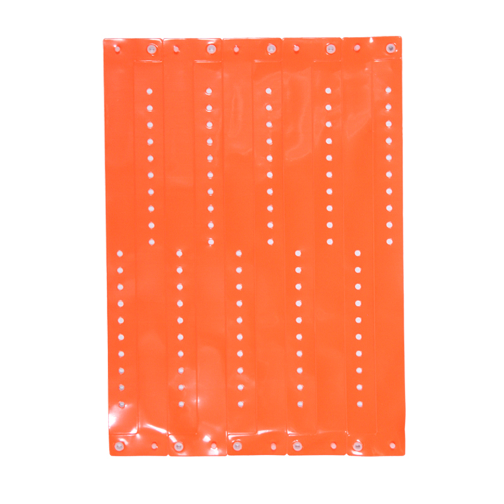 Neon Orange Vinyl Wristbands